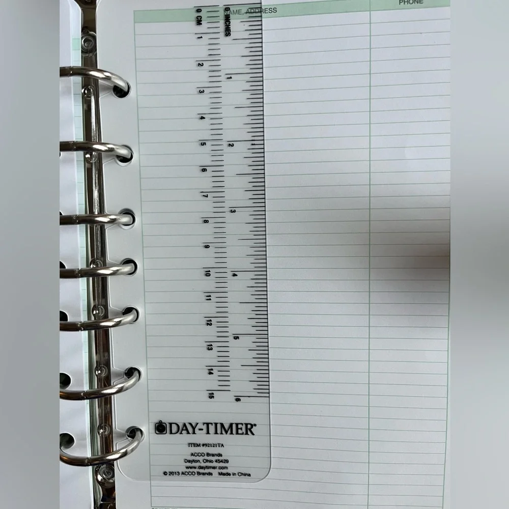 Professional Black Planner with Magnetic Tab